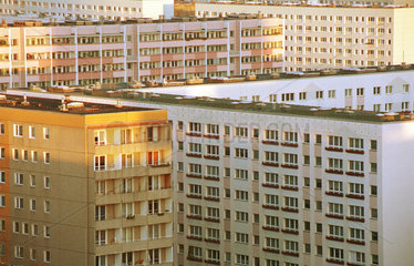 Plattenbauten in Berlin-Mitte