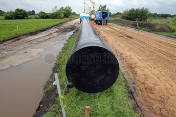 Klein Rheide  Deutschland  Bau einer Pipeline zwischen Ellund und Fockbek