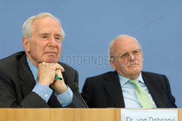 Konvent fuer Deutschland  Dr. Klaus von Dohnanyi und Roman Herzog
