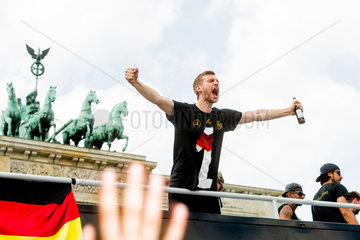 Berlin  Deutschland  Ankunft der Deutschen Nationalmannschaft