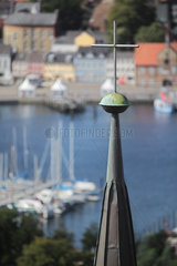 Flensburg  Deutschland  Kreuz und Turmkugel von St. Juergen