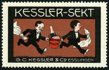 Kessler-Sekt  Werbemarke  1910
