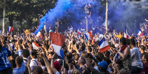 FRANCE- PARIS - FRENCH FANS 2018 FIFA FOOTBALL WORLD CUP