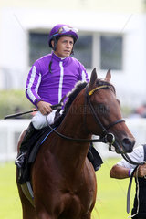 Royal Ascot  Hootenanny with Victor Espinoza up after winning the Windsor Castle Stakes