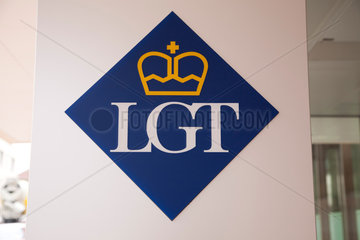 Vaduz  Liechtenstein  Logo der LGT-Bank in Liechtenstein