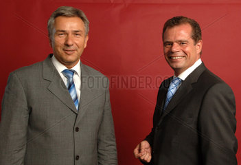 Berlin  Klaus Wowereit (SPD) und Friedbert Pflueger (CDU)