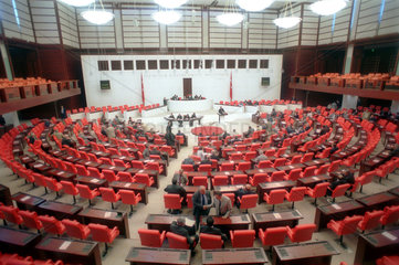 Sitzung im tuerkischen Parlament in Ankara