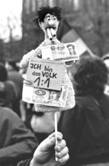Protest nach der Volkskammer-Wahl in der DDR