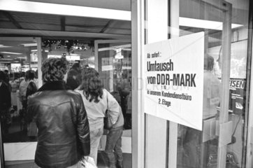Umtausch von DDR-Mark
