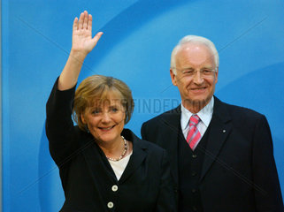 Berlin  Bundestagswahl 2005  Angela Merkel (CDU) und Edmund Stoiber (CSU)