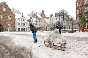 Flensburg  Deutschland  Flensburg im Winter