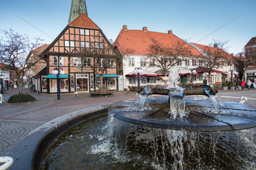 Eutin  Deutschland  Marktplatz mit Brunnen