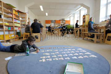 Flensburg  Deutschland  Freiarbeit nach dem Montessori-Prinzip