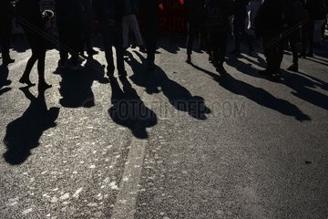 Schuelerdemonstration in Frankreich