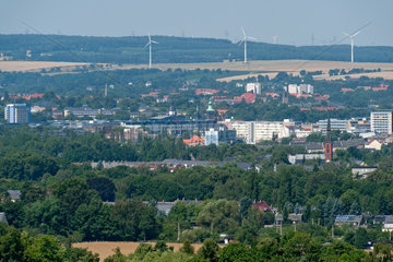 Chemnitz  Deutschland  Panoramafoto der Chemnitzer Innenstadt