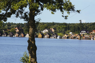 Idyllische Uferlandschaft am Mirower See