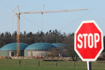 Horstedt  Deutschland  Bau einer Biogasanlage