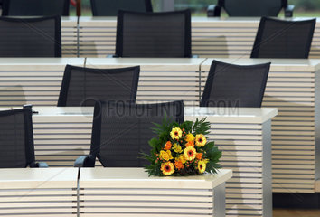Blumen im Kieler Landtag