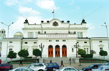 Das bulgarische Parlamentsgebaeude in Sofia