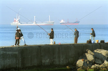 Angler am Bosporus  Istanbul