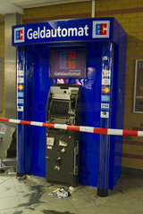 gesprengter Geldautomat