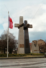 Denkmal der Opfer des Juni 1956 am Adam-Mickiewicz-Platz  Posen (Poznan)  Polen