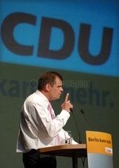 Berlin  Friedberg Pflueger  Spitzenkandidat der Berliner CDU