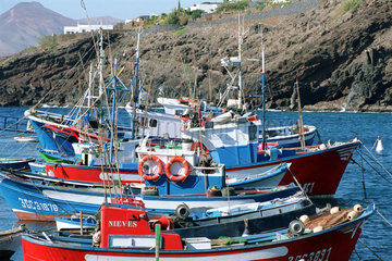 Puerto del Carmen  Spanien  traditionelle Fischerboote