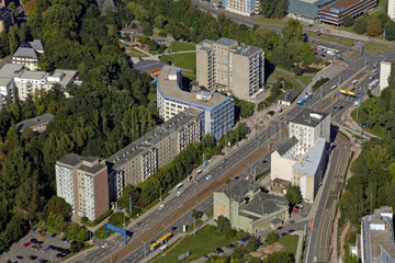 Chemnitz  Deutschland  Luftbild Chemnitz Falkeplatz Stadtzentrum