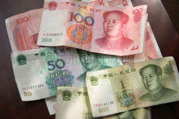 Peking  chinesische Geldscheine
