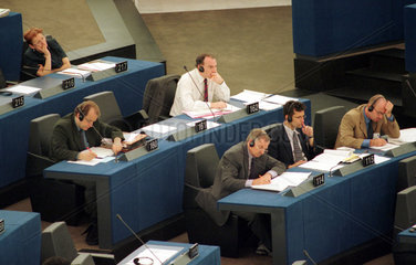 Sitzung im Europaparlament in Strassburg
