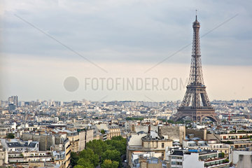 Paris  Frankreich  Stadtansicht mit dem Eiffelturm