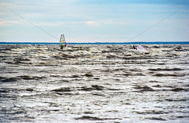 Windsurfer in der Paernu-Bucht  Estland