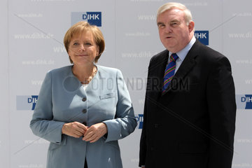 Deutschland  Bundeskanzlerin Angela Merkel und DIHK Praesident Hans Heinrich Driftmann