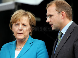 Angela Merkel  Bundesvorsitzende CDU und Thomas Roewekamp  Innensenator Bremens