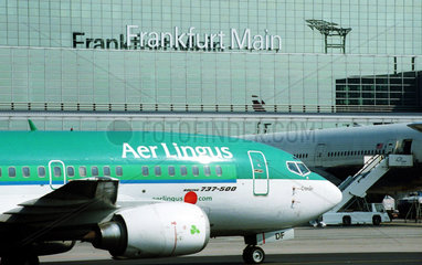 Flugzeug der Aer Lingus auf Frankfurter Flughafen