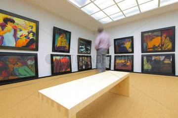 Neukirchen  Deutschland  Stiftung Seebuell Ada und Emil Nolde - Ausstellung im Bildersaal des Nolde-Museums