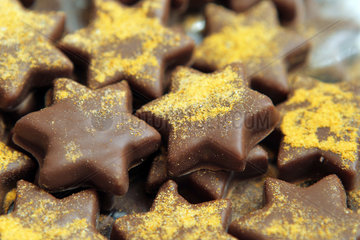 Handewitt  Deutschland  Pralinen in Sternform von einer Schokoladenmanufaktur