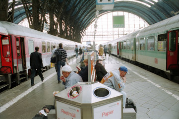 Innenansicht vom Hauptbahnhof in Frankfurt am Main