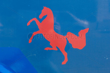 Berlin  rotes Pferd auf blauem Grund
