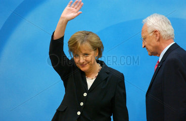 Berlin  Bundestagswahl 2005  Angela Merkel (CDU) und Edmund Stoiber (CSU)