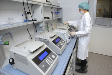 Kiel  Deutschland  eine Laborantin im DNA-Labor des LKA Schleswig-Holstein