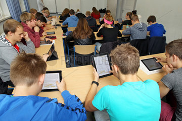 Flensburg  Deutschland  Unterricht mit dem iPad