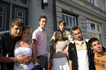 Jugendliche in Stralsund