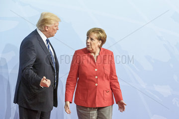 Donald Trump  Praesident der USA  Angela Merkel (CDU)  Bundeskanzlerin  CDU-Vorsitzende