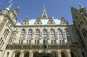 Ansicht des Hamburger Rathauses
