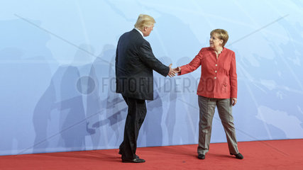 Donald Trump  Praesident der USA  Angela Merkel (CDU)  Bundeskanzlerin  CDU-Vorsitzende