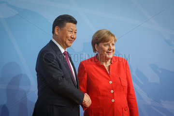Xi Jinping  Staatspraesident Volksrepublik China / Generalsekretaer der Kommunistischen Partei Chinas  Angela Merkel (CDU)  Bundeskanzlerin