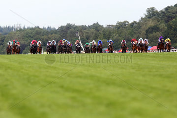Royal Ascot  Hootenanny (second from right) with Victor Espinoza up wins the Windsor Castle Stakes