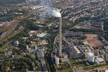 Chemnitz  Deutschland  Luftbild Heizkraftwerk in Furth